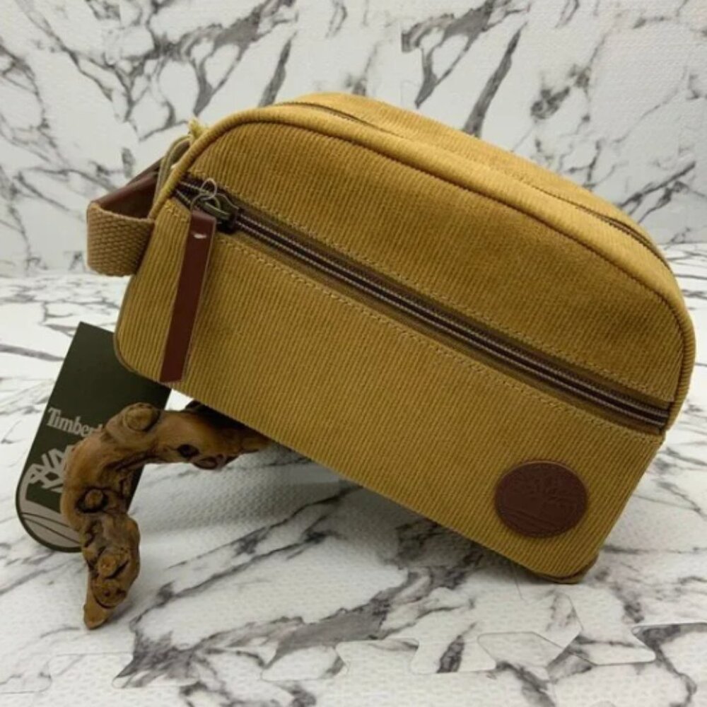 Men's Timberland Wheat Core Corduroy Travel Kit NWT
